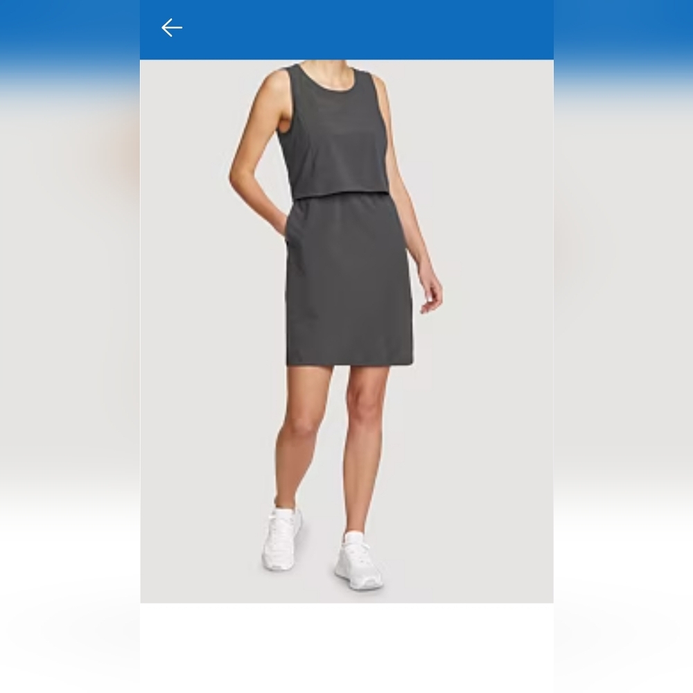 NWT Eddie Bauer Escapelite Dress in Dark Smoke Color